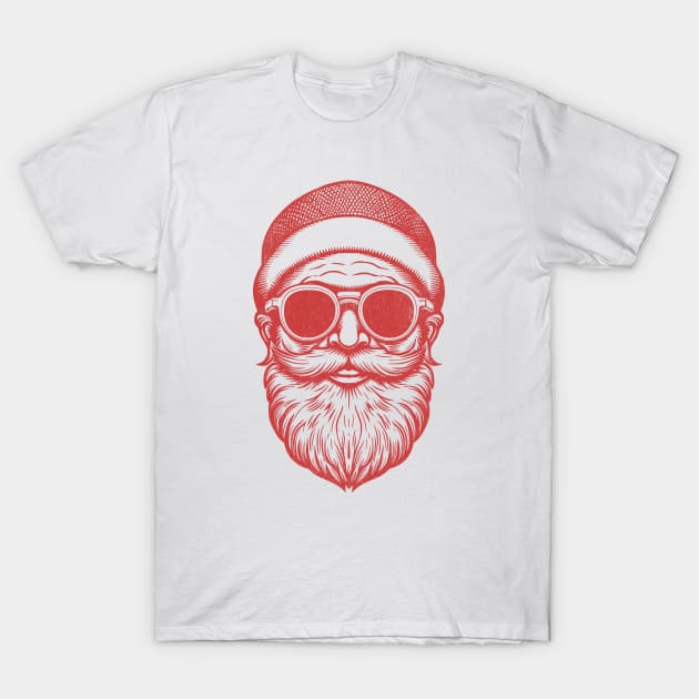 Retro Santa T-Shirt by NorseMagic